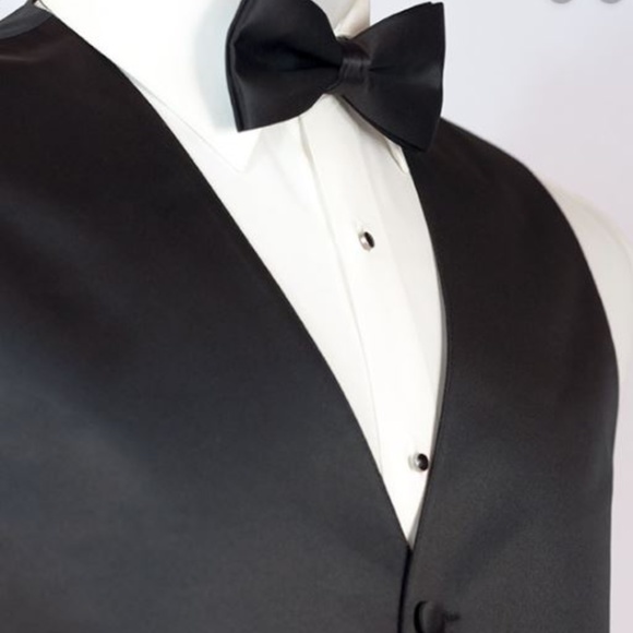 New RALPH LAUREN Black Wool 2 Button Tuxedo & FREE - Picture 4 of 8